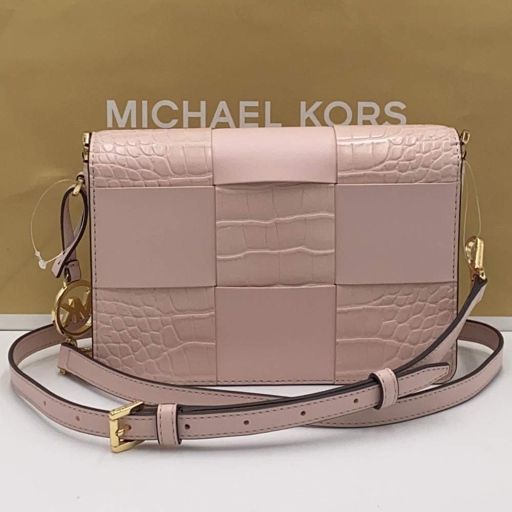 MICHAEL KORS MERCER SM CLUTCH XBODY POWDER BLUSH - Picture 8 of 16
